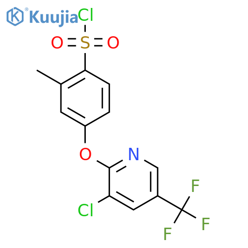 4-(3-Chloro-5-trifluoromethylpyridin-2-yloxy)-2-methylbenzenesulfonyl chloride structure