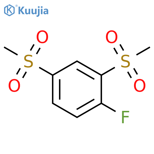 1-fluoro-2,4-dimethanesulfonylbenzene structure