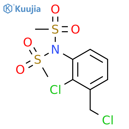 N-(2-Chloro-3-(chloromethyl)phenyl)-N-(methylsulfonyl)methanesulfonamide structure