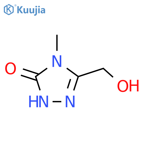 3-(hydroxymethyl)-4-methyl-4,5-dihydro-1H-1,2,4-triazol-5-one structure