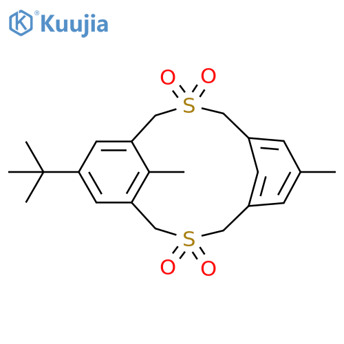 3,11-DITHIATRICYCLO[11.3.1.15,9]OCTADECA-1(17),5,7,9(18),13,15-HEXAENE, 15-(1,1-DIMETHYLETHYL)-7,17-DIMETHYL-, 3,3,11,11-TETRAOXIDE structure