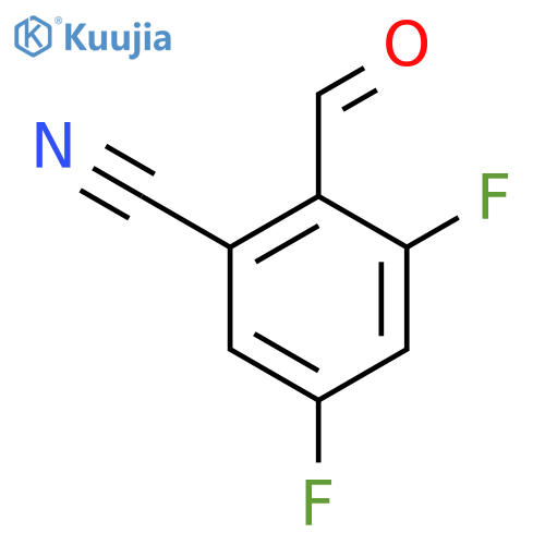 3,5-Difluoro-2-formylbenzonitrile structure
