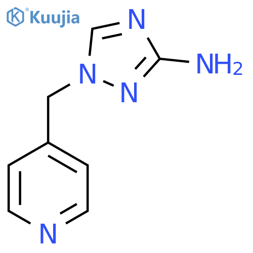 1-(pyridin-4-ylmethyl)-1H-1,2,4-triazol-3-amine structure