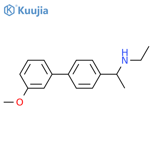 ethyl({1-4-(3-methoxyphenyl)phenylethyl})amine structure