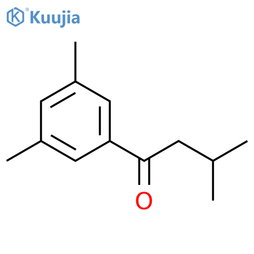 1-(3,5-dimethylphenyl)-3-methylbutan-1-one structure
