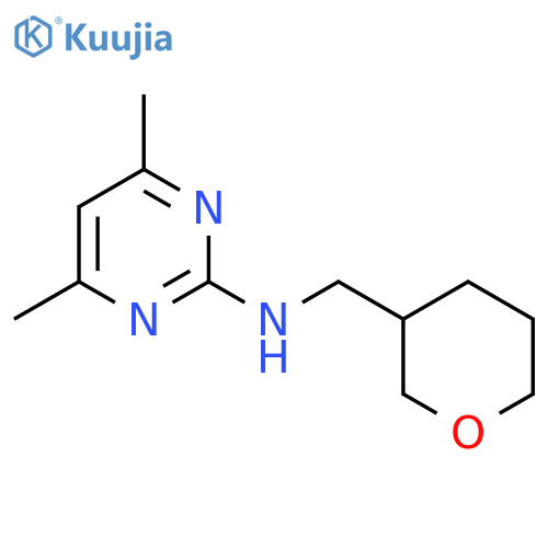 4,6-dimethyl-N-(oxan-3-yl)methylpyrimidin-2-amine structure