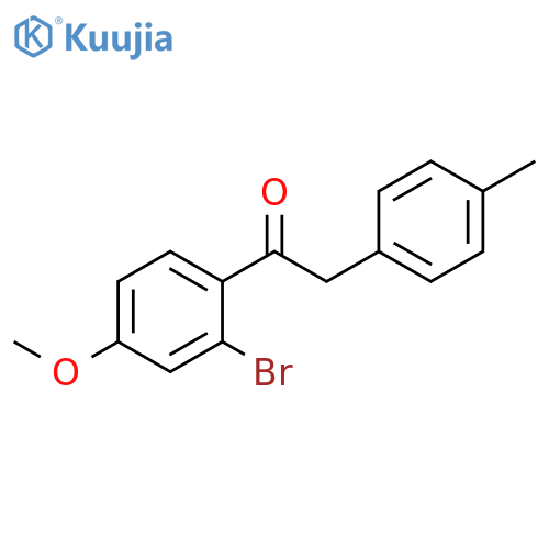 1-(2-bromo-4-methoxyphenyl)-2-(4-methylphenyl)ethan-1-one structure