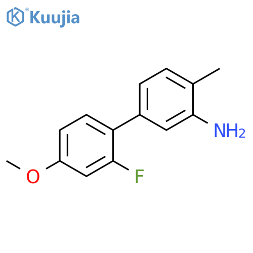 5-(2-fluoro-4-methoxyphenyl)-2-methylaniline structure