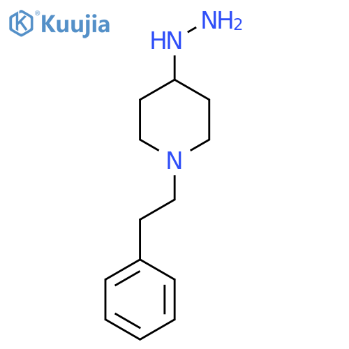 (1-Phenethyl-piperidin-4-yl)-hydrazine structure