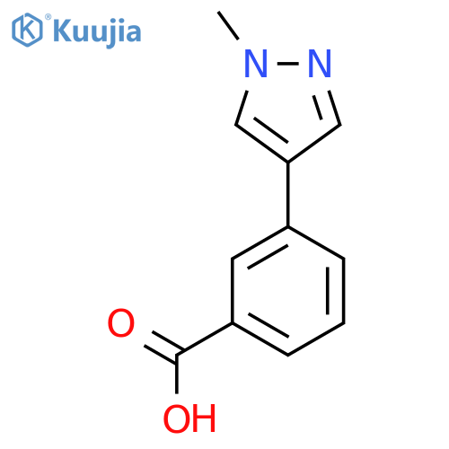 3-(1-Methyl-1H-pyrazol-4-yl)benzoic acid structure