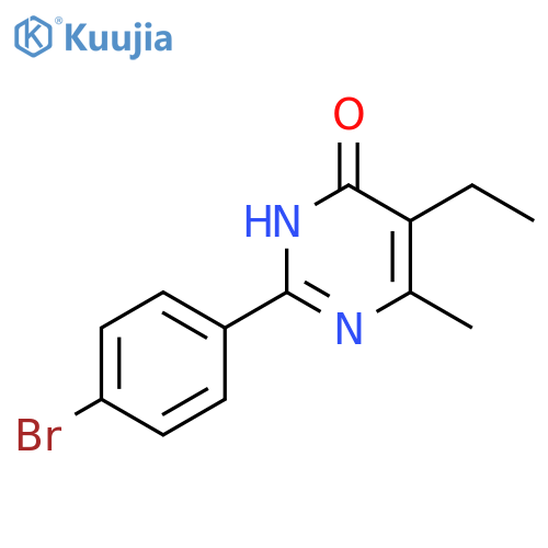 2-(4-Bromophenyl)-5-ethyl-6-methyl-3,4-dihydropyrimidin-4-one structure