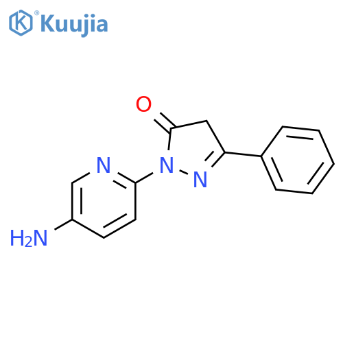 1-(5-aminopyridin-2-yl)-3-phenyl-4,5-dihydro-1H-pyrazol-5-one structure