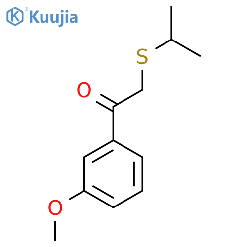 1-(3-Methoxyphenyl)-2-(propan-2-ylsulfanyl)ethan-1-one structure