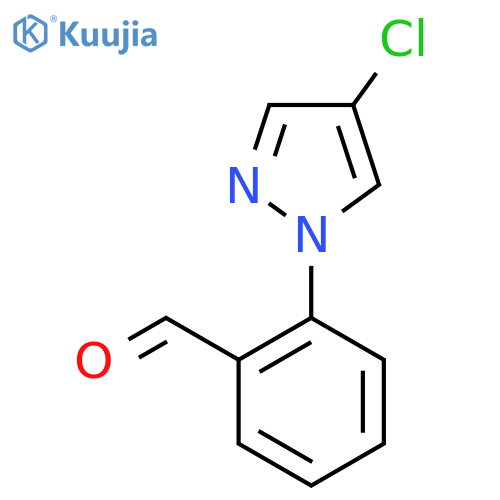 2-(4-chloro-1H-pyrazol-1-yl)benzaldehyde structure