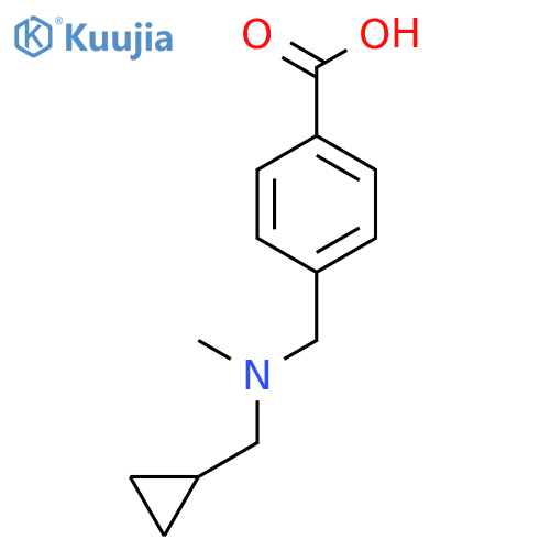 4-{[(Cyclopropylmethyl)(methyl)amino]methyl}benzoic acid structure