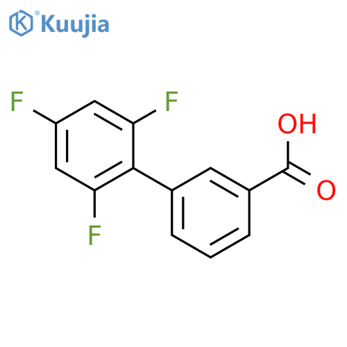 3-(2,4,6-Trifluorophenyl)benzoic acid structure