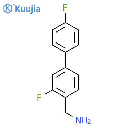 2-Fluoro-4-(4-fluorophenyl)phenylmethanamine structure