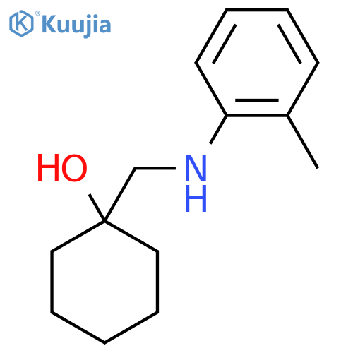 1-{(2-methylphenyl)aminomethyl}cyclohexan-1-ol structure