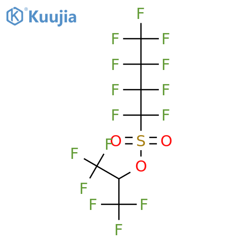 1,1,2,2,3,3,4,4,4-Nonafluoro-butane-1-sulfonic acid 2,2,2-trifluoro-1-trifluoromethyl-ethyl ester structure
