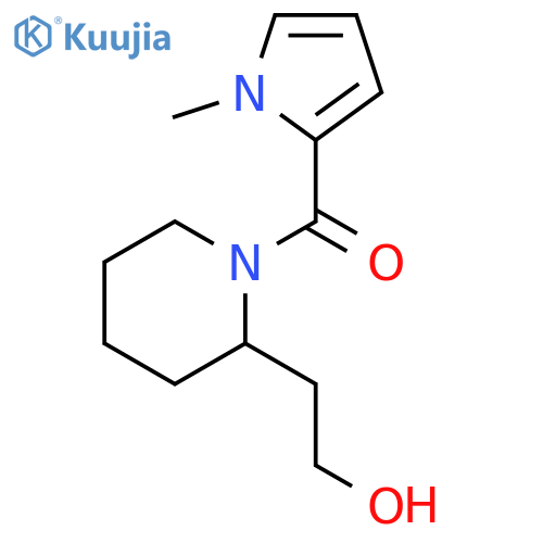 2-1-(1-Methyl-1H-pyrrole-2-carbonyl)piperidin-2-ylethan-1-ol structure