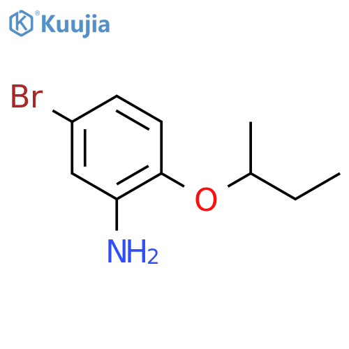5-Bromo-2-(butan-2-yloxy)aniline structure