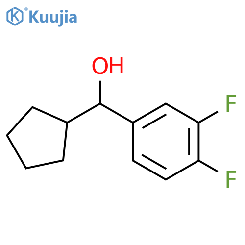 Cyclopentyl (3,4-difluorophenyl)methanol structure