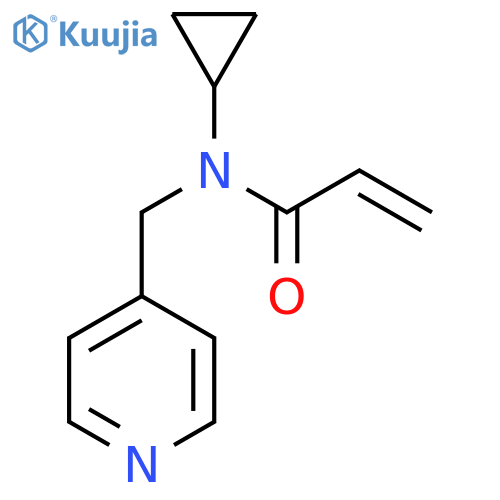 N-Cyclopropyl-N-(4-pyridinylmethyl)-2-propenamide structure