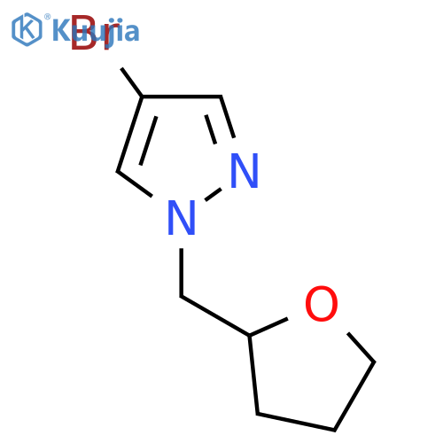 4-Bromo-1-((tetrahydrofuran-2-yl)methyl)-1H-pyrazole structure