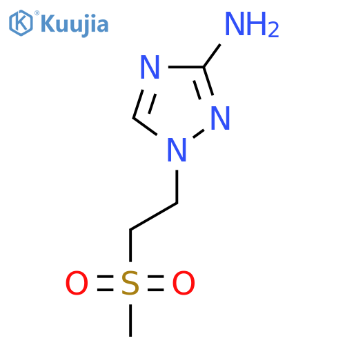 1-(2-methanesulfonylethyl)-1H-1,2,4-triazol-3-amine structure