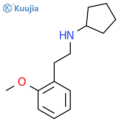 N-[2-(2-Methoxyphenyl)ethyl]cyclopentanamine structure