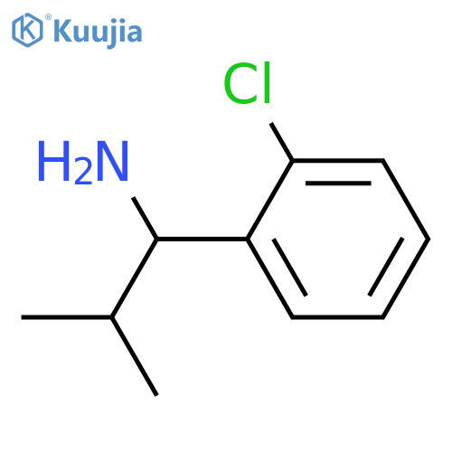 1-(2-chlorophenyl)-2-methylpropan-1-amine structure