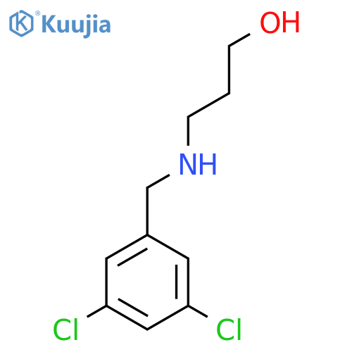 3-{[(3,5-Dichlorophenyl)methyl]amino}propan-1-ol structure