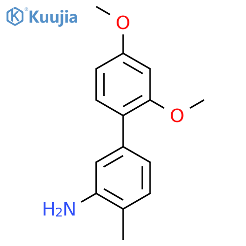 5-(2,4-dimethoxyphenyl)-2-methylaniline structure