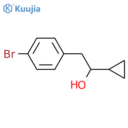2-(4-Bromophenyl)-1-cyclopropylethan-1-ol structure