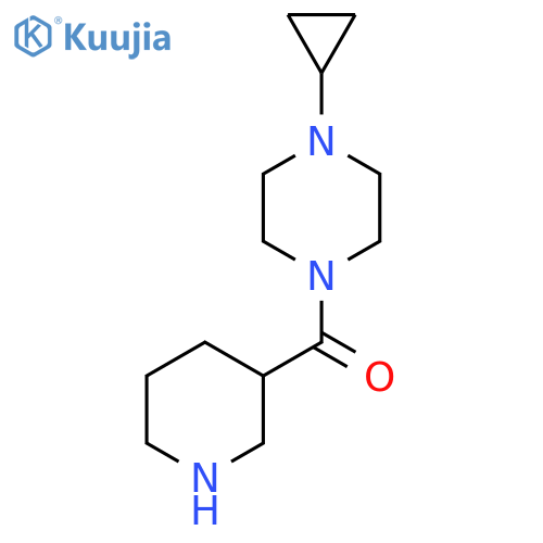 1-Cyclopropyl-4-(piperidine-3-carbonyl)piperazine structure