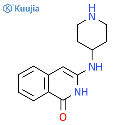 3-(piperidin-4-ylamino)-2H-isoquinolin-1-one structure