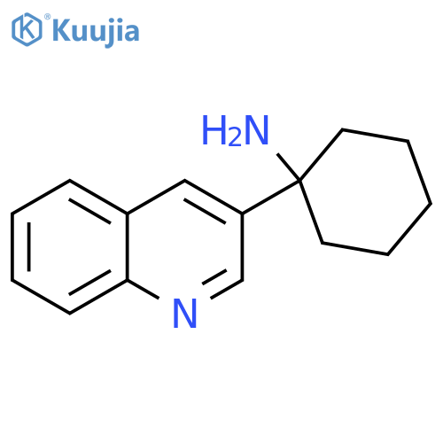 1-(quinolin-3-yl)cyclohexan-1-amine structure