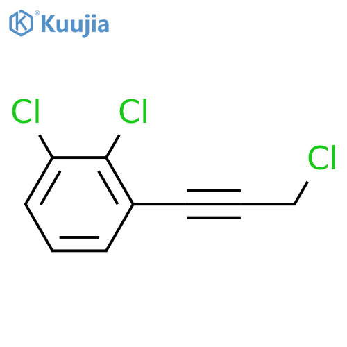 1,2-dichloro-3-(3-chloroprop-1-yn-1-yl)benzene structure