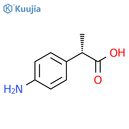 Benzeneacetic acid, 4-amino-α-methyl-, (αS)- structure
