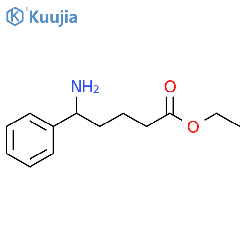 ethyl 5-amino-5-phenylpentanoate structure