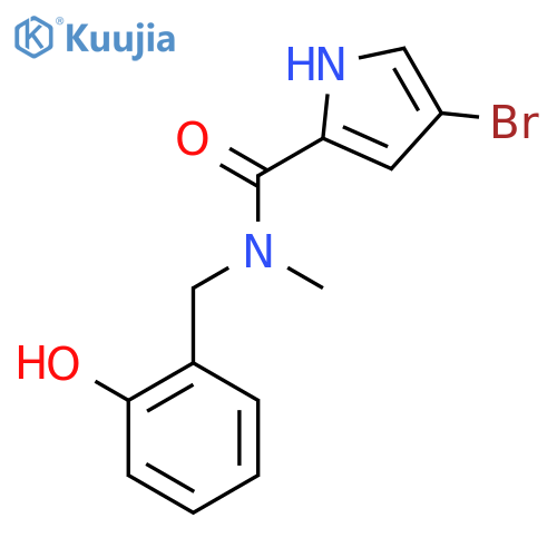 4-bromo-N-(2-hydroxyphenyl)methyl-N-methyl-1H-pyrrole-2-carboxamide structure