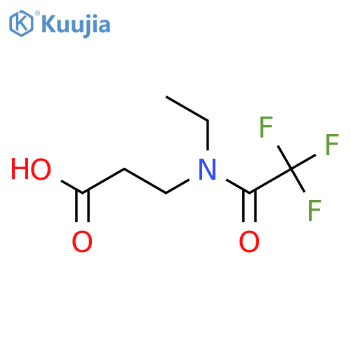 3-(N-ethyl-2,2,2-trifluoroacetamido)propanoic acid structure