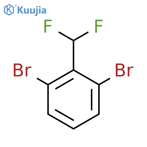 1,3-Dibromo-2-(difluoromethyl)benzene structure