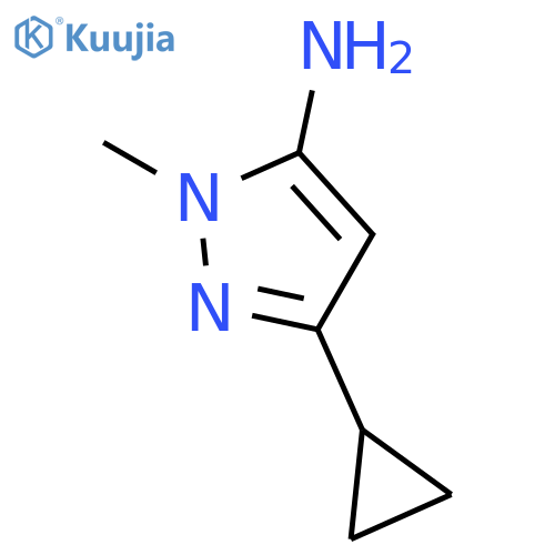 3-Cyclopropyl-1-methyl-1H-pyrazol-5-amine structure
