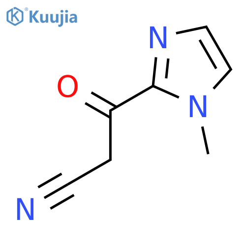 3-(1-Methyl-1H-imidazol-2-yl)-3-oxopropanenitrile structure