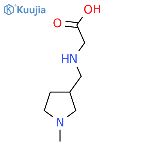 [(1-Methyl-pyrrolidin-3-ylmethyl)-amino]-acetic acid structure