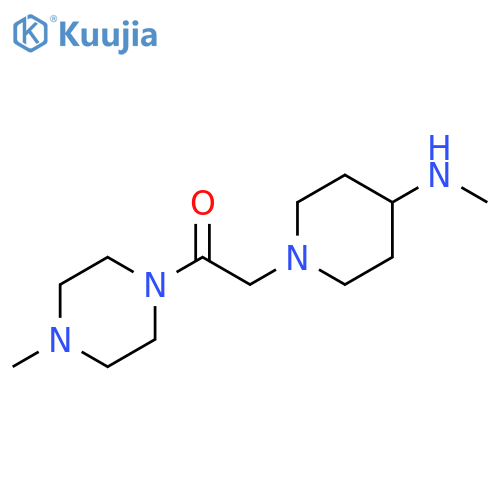 2-[4-(methylamino)piperidin-1-yl]-1-(4-methylpiperazin-1-yl)ethan-1-one structure