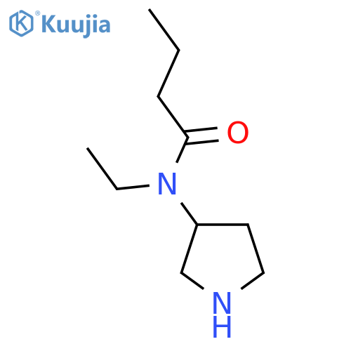 n-Ethyl-N-(pyrrolidin-3-yl)butyramide structure