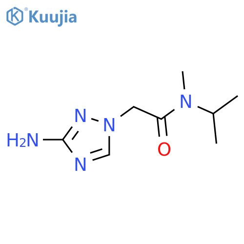 2-(3-amino-1H-1,2,4-triazol-1-yl)-N-methyl-N-(propan-2-yl)acetamide structure