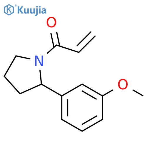 1-[2-(3-Methoxyphenyl)-1-pyrrolidinyl]-2-propen-1-one structure